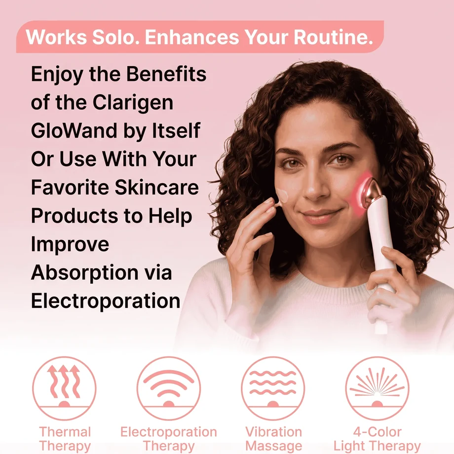 GloWand electroporation helps improve skincare absorption