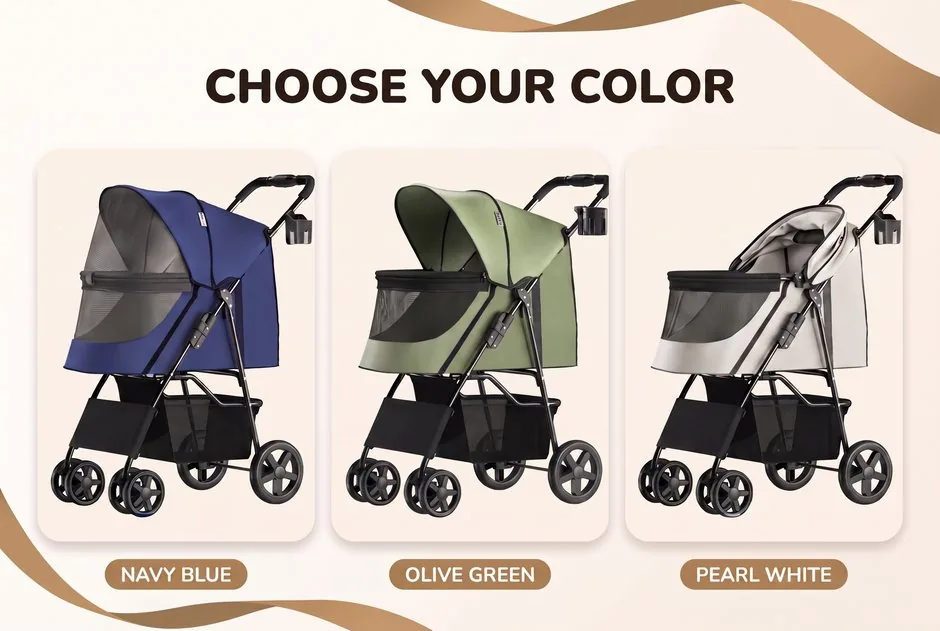 4-Wheel Pet Stroller feature detail