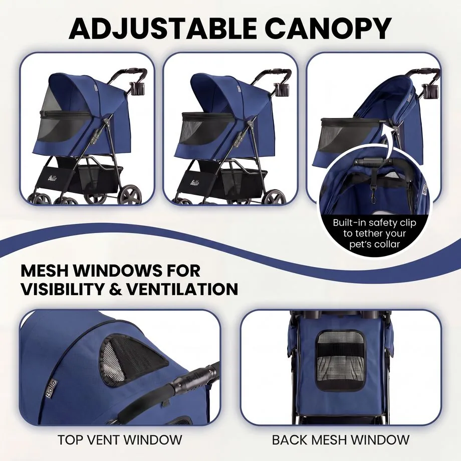 4-Wheel Pet Stroller